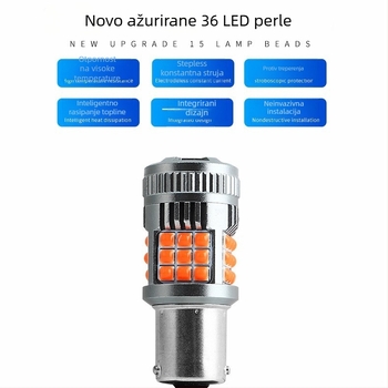 LED svjetlo za auto s ventilatorom za hlađenje – pokazivač smjera, svjetlo za vožnju unatrag i svjetlo kočnice za motocikle