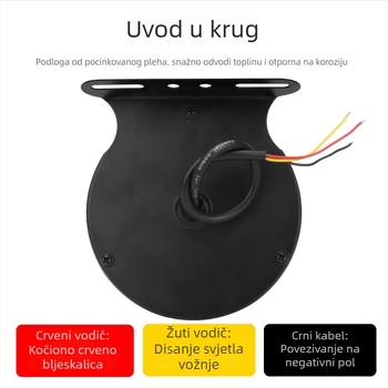 LED stražnje svjetlo za automobile i kamione, model Devil's Eye šareni pilotni signal, 4W, 12-24V, univerzalna kompatibilnost