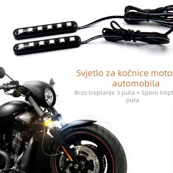 LED stražnje svjetlo za motocikl, model 6 LED, 5050 LED, 12V, 6W, 120 lm