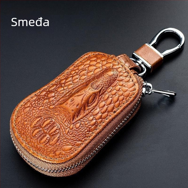 Etui za ključeve Unisex od PU kože, ultralako, proširivo, s velikim kapacitetom, zatvarač za ključeve automobila