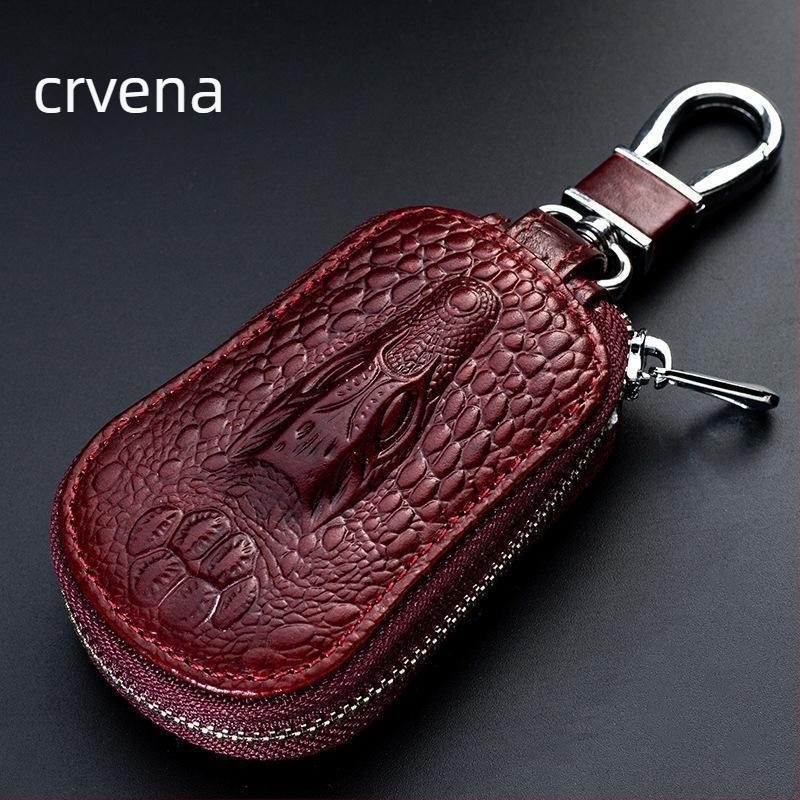 Etui za ključeve Unisex od PU kože, ultralako, proširivo, s velikim kapacitetom, zatvarač za ključeve automobila