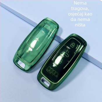 Audi futrola za ključ TPU, prozirna, kompatibilna s A4/A5/A6/A8/Q5L