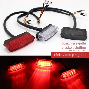 LED stražnje svjetlo za motocikl — univerzalno stražnje svjetlo i svjetlo kočnice za motocikle velikog kubika