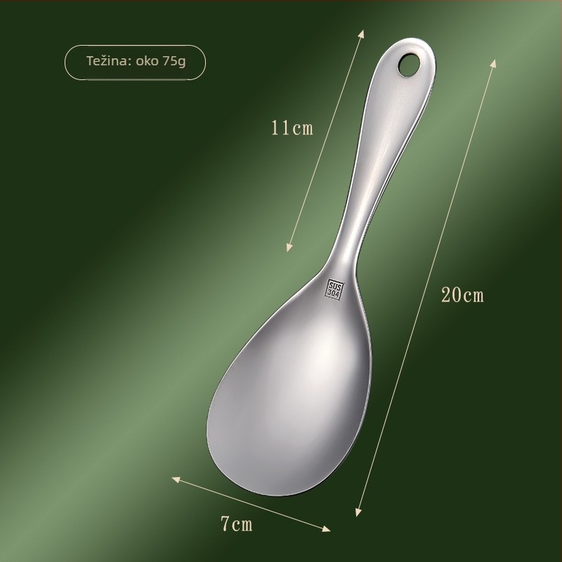Žlica za rižu od 304 nerđajućeg čelika, non-stick, kućna servirna žlica