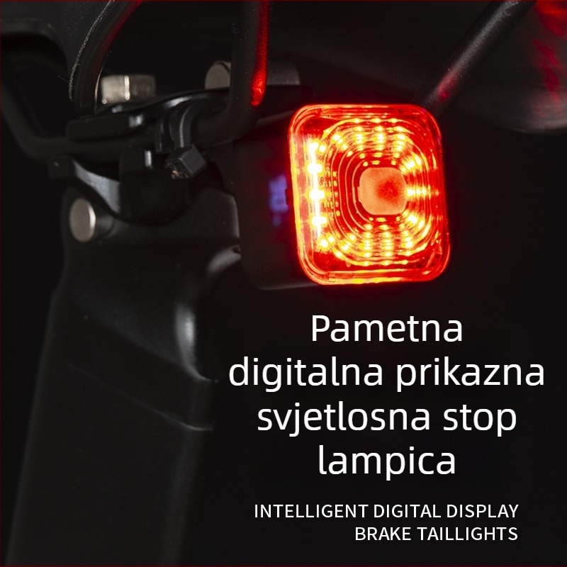 Svetlo za bicikl za noćnu vožnju, vodootporno stražnje svjetlo za planinske i cestovne bicikle, dugi vijek trajanja baterije | Marka: Dingtian