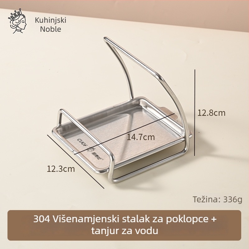 Set držača žlica od nehrđajućeg čelika za restorane, viseći držač žlica za lonac, pomični dizajn, brend Kitchen concubine