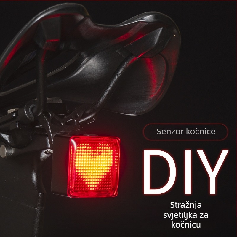 Anqiyou NQY DIY programabilna zadnja svjetiljka za bicikl s inteligentnim senzorom za cestovne bicikle