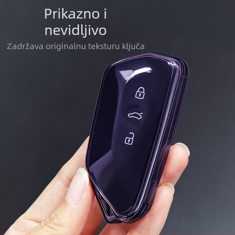 Kućište ključa Volkswagen – sveobuhvatno, TPU, jednostavan stil