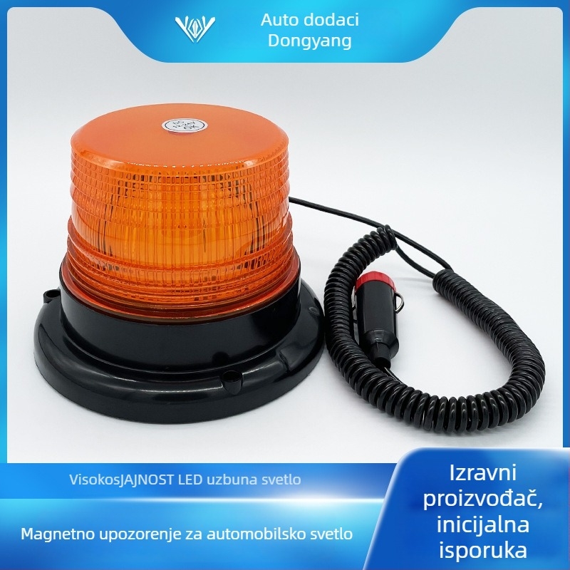 Dongyong 604-24LED Magnetično krovno upozoravajuće svjetlo za vozila, 12W LED, DC12-24V, 6000K