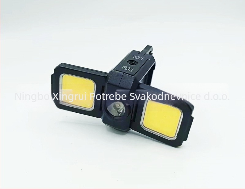 Dvostruka LED radna svjetiljka s magnetskim kukom; COB LED, 10W, 5V, IP44, 200 lm, model A55, 135 g