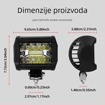 Kevanly Drum Work Light LED 12V, 6500K, 50.000 sati trajanja