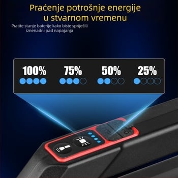 LED svjetlo za popravak automobila - prijenosna višestruka inspekcijska lampica, 15W, 3.7V, punjiva, ručni prekidač