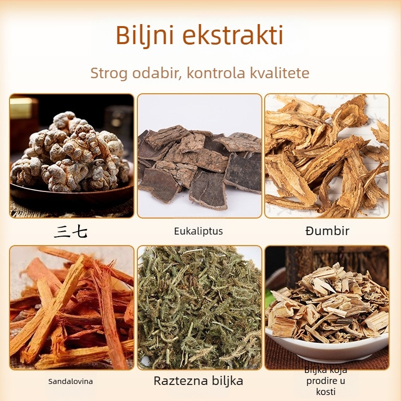 Meridijanski flaster za prodiranje meridijana za bol u kukovima i leđima, neupijajući materijal, 24 flastera u kutiji, Yushengtang