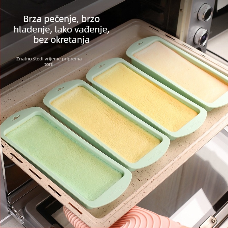 Silikonska kalupa za tortu s slojevitim mousse sendvič dizajnom — Marka Qiaole guo; Kalup za tortu; Težina 350 g