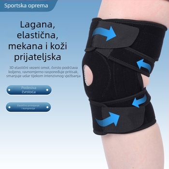 Jesenski i zimski koljeni štitnici s kompresijskim trakama – za košarku, biciklizam, trčanje i planinarenje, zaštita koljena, materijal: diving materijal