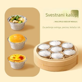 Kalup od aluminijske folije za tortu u zraku-fryeru, kvaliteta hrane, otporan na visoke temperature, višekratna upotreba