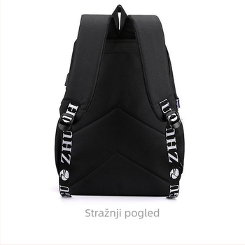 StrayKids USB punjač ranac, Oxford tkanina, gradski minimalistički stil, studentski ruksak za svakodnevnu uporabu