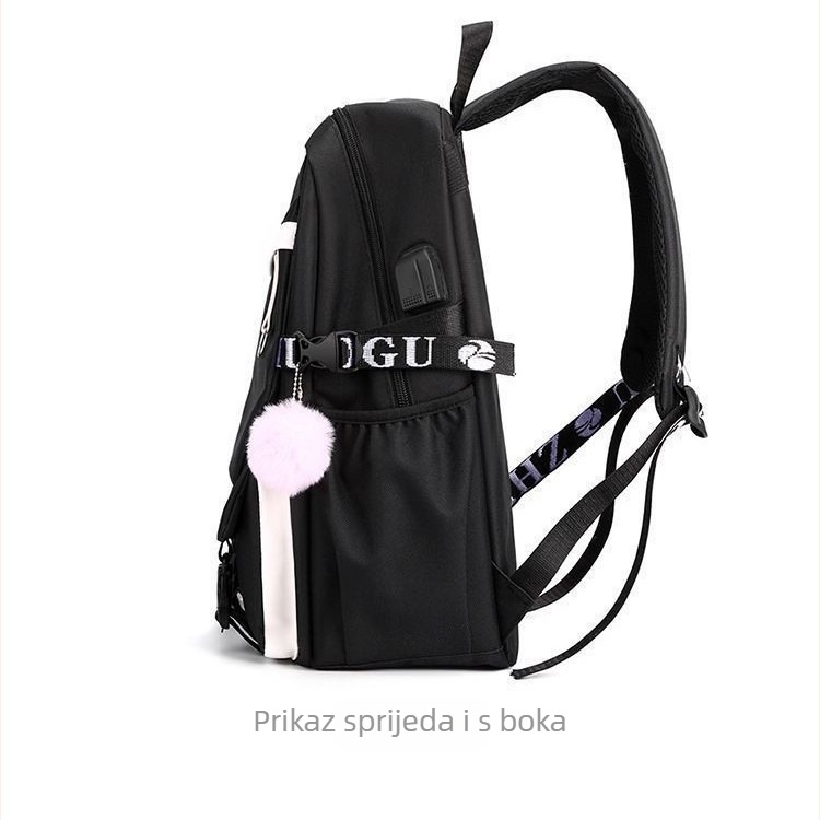 StrayKids USB punjač ranac, Oxford tkanina, gradski minimalistički stil, studentski ruksak za svakodnevnu uporabu