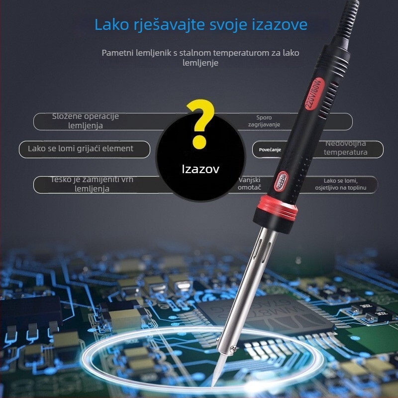 Električni lemilni set za kućnu uporabu – 220V, plastična drška, za zavarivanje i održavanje