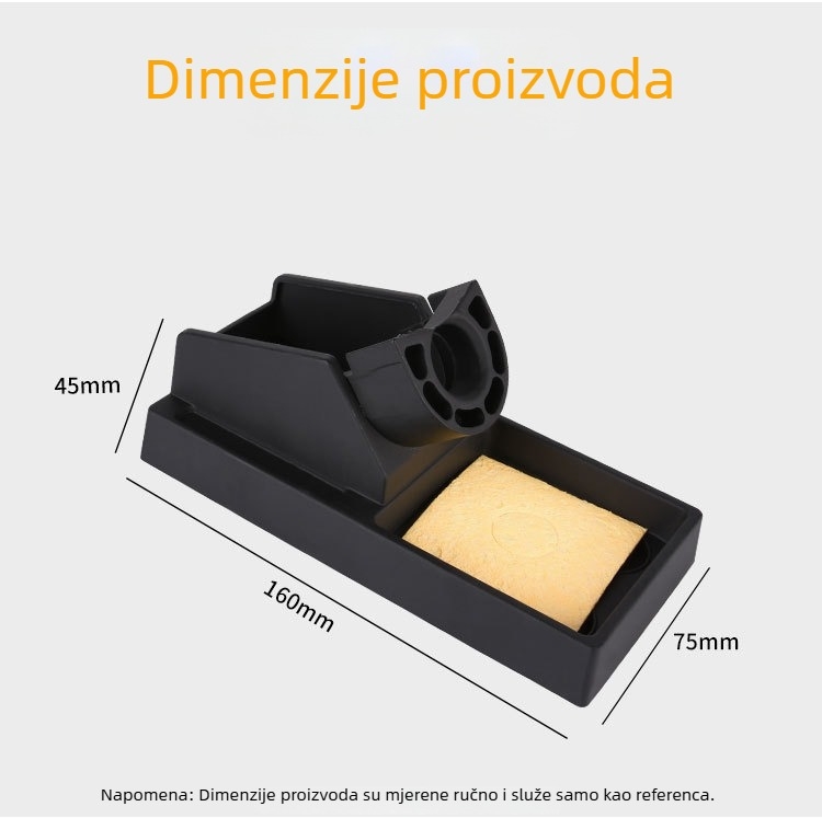 936 Držač za lemilo – aluminijski nosač s dizajnom otpornim na padove i špongom za čišćenje visokih temperatura (YG TOOLS)
