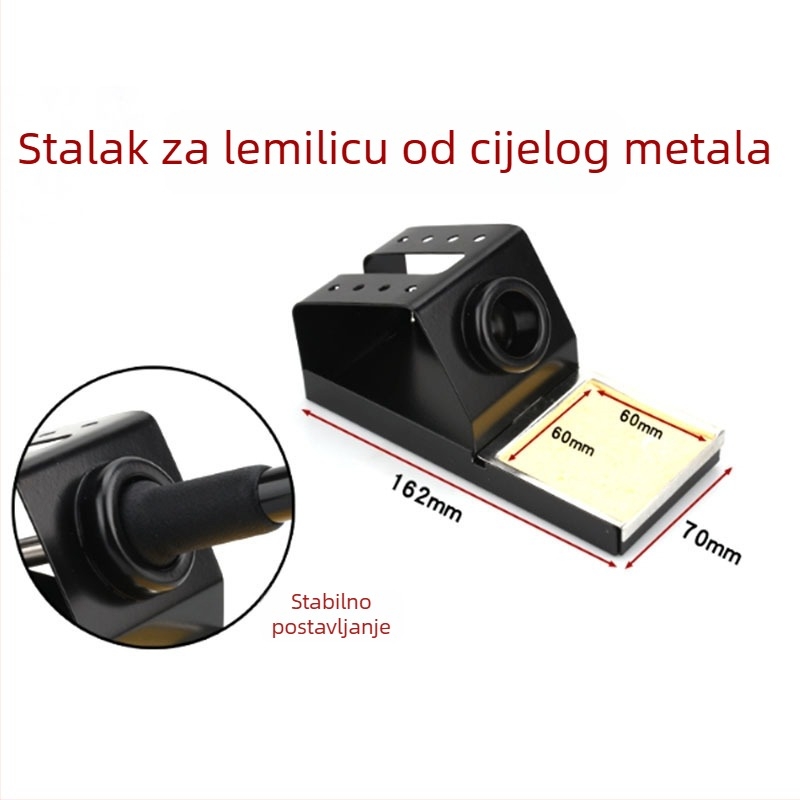 936 Držač za lemilo – aluminijski nosač s dizajnom otpornim na padove i špongom za čišćenje visokih temperatura (YG TOOLS)
