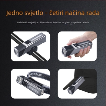 Mini LED svjetiljka, punjiva, ručni pogon, 1800 mAh, 10 W, domet 50–100 m