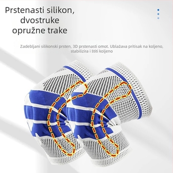 Štitnici za koljena sa silikonskom apsorpcijom udara i opružnom podrškom za vožnju biciklom, trčanje, košarku i planinarenje