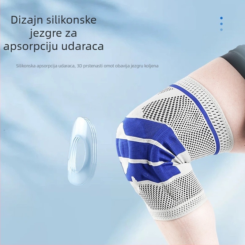 Štitnici za koljena sa silikonskom apsorpcijom udara i opružnom podrškom za vožnju biciklom, trčanje, košarku i planinarenje