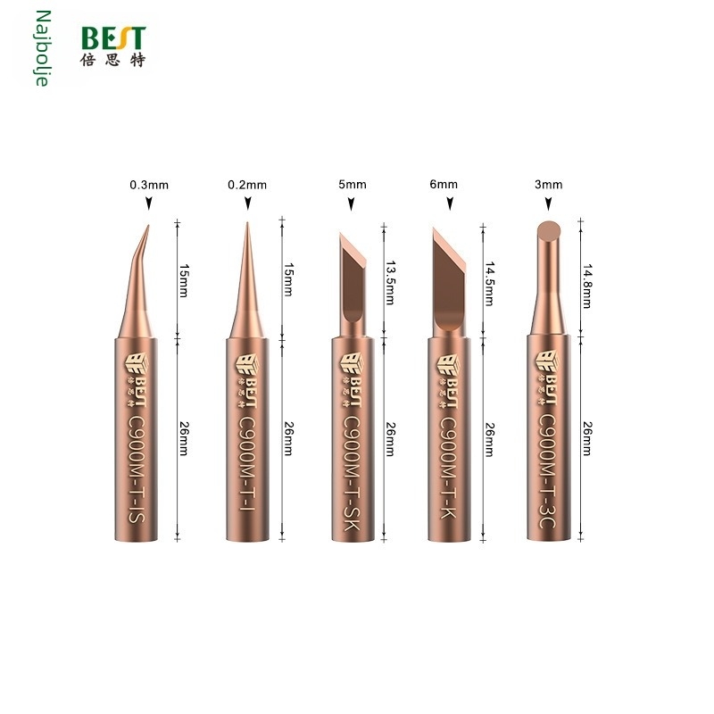 936 Čisto bakrena unutarnje grijane glave za lemljenje, ne-magnetni zvaražni rog za zavarivanje plastike