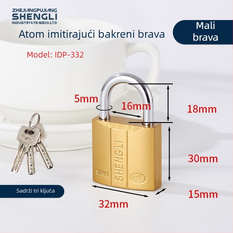 Kućni katanac | Materijal: željezo s titanijskim premazom | Marka: Holy Force | Stil: lagani luksuz | Težina: 30–640 g