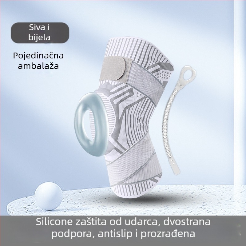 Koljeno štitnik s pokrovom patelle, najlon-spandeks-lateks-svil, 100–150 g, za trčanje, vožnju, penjanje i košarku