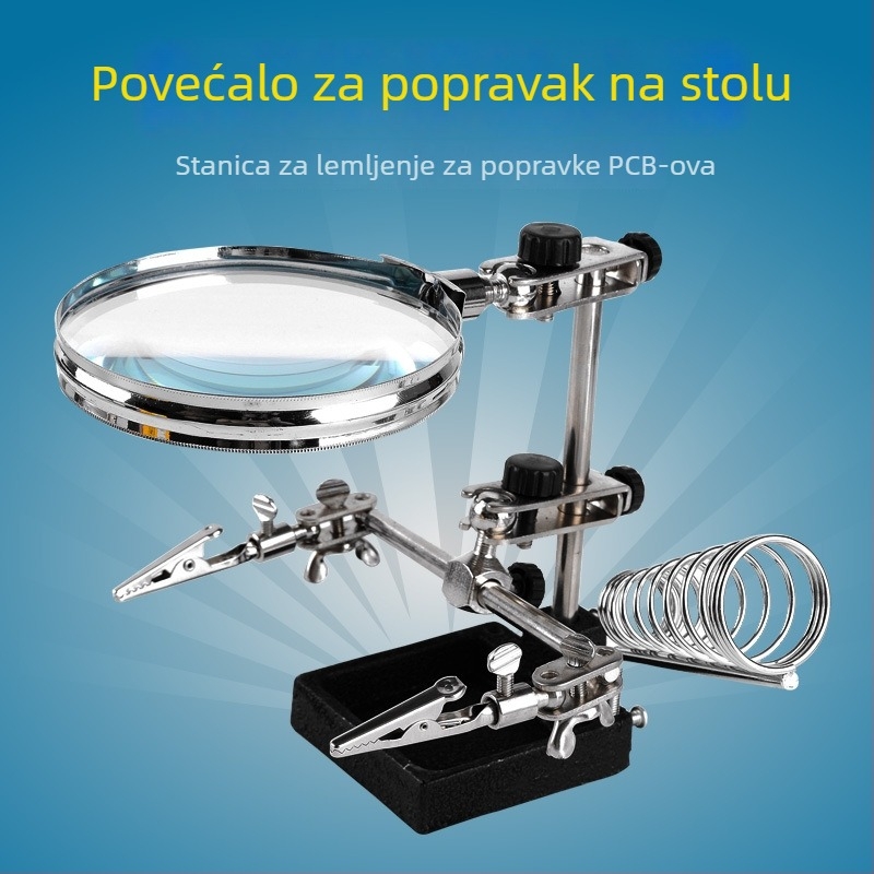 Stolna stanica sa povećalom za popravak mobitela, HD povećanje optike, radni stol za spajanje PCB-a