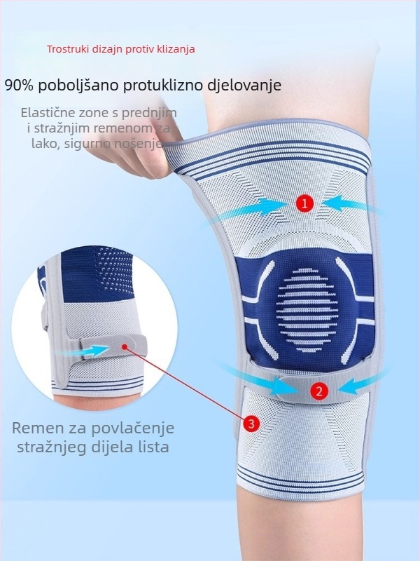 Koljeno ortoza za ozljede meniskusa i ligamenata, sportska podrška koljena, zaštita patelle, rehabilitacijski fiksni zaštitni pribor za muškarce i žene