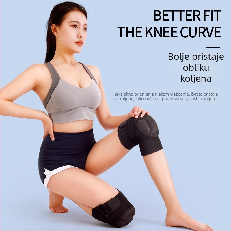 Kolenjski štitnici od pjene s poliesterom, podesiva traka, zaštita koljena, za odbojku i ples