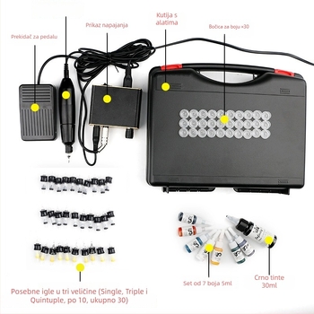 Mingxi stroj za iglano slikanje s digitalnim zaslonom, aluminijska legura, alat za pirografiju