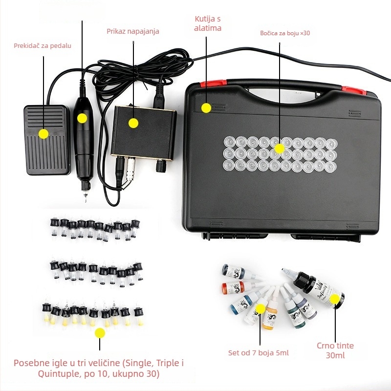 Mingxi stroj za iglano slikanje s digitalnim zaslonom, aluminijska legura, alat za pirografiju