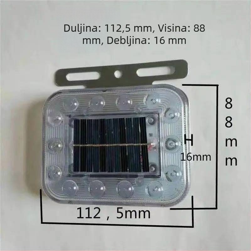Solarna upozoravajuća svjetiljka za automobile i kamione – snažan magnetski nosač, vodootporna, ultra jasni strob i indikator širine