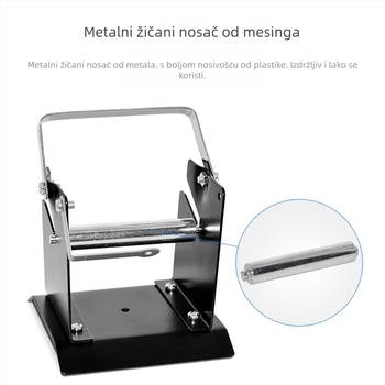 Držač za žicu za lemljenje, metalni okvir, Gaston, ručni rad, za popravke lemljenja