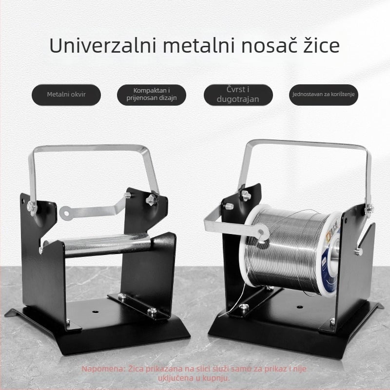 Držač za žicu za lemljenje, metalni okvir, Gaston, ručni rad, za popravke lemljenja