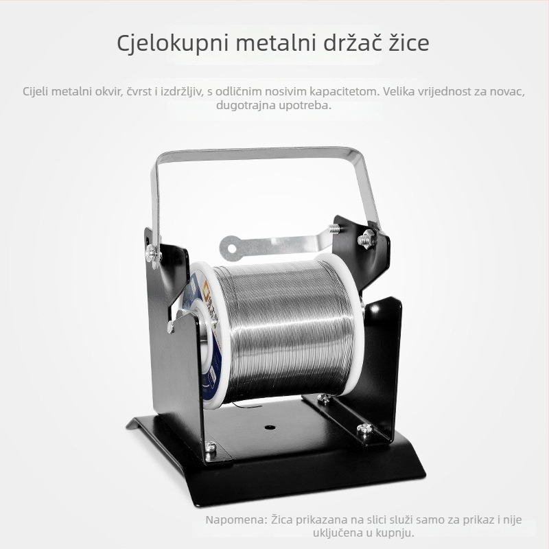 Držač za žicu za lemljenje, metalni okvir, Gaston, ručni rad, za popravke lemljenja