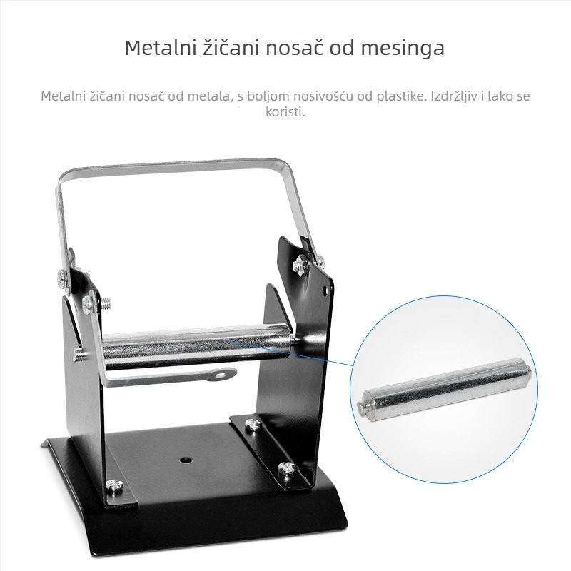 Držač za žicu za lemljenje, metalni okvir, Gaston, ručni rad, za popravke lemljenja
