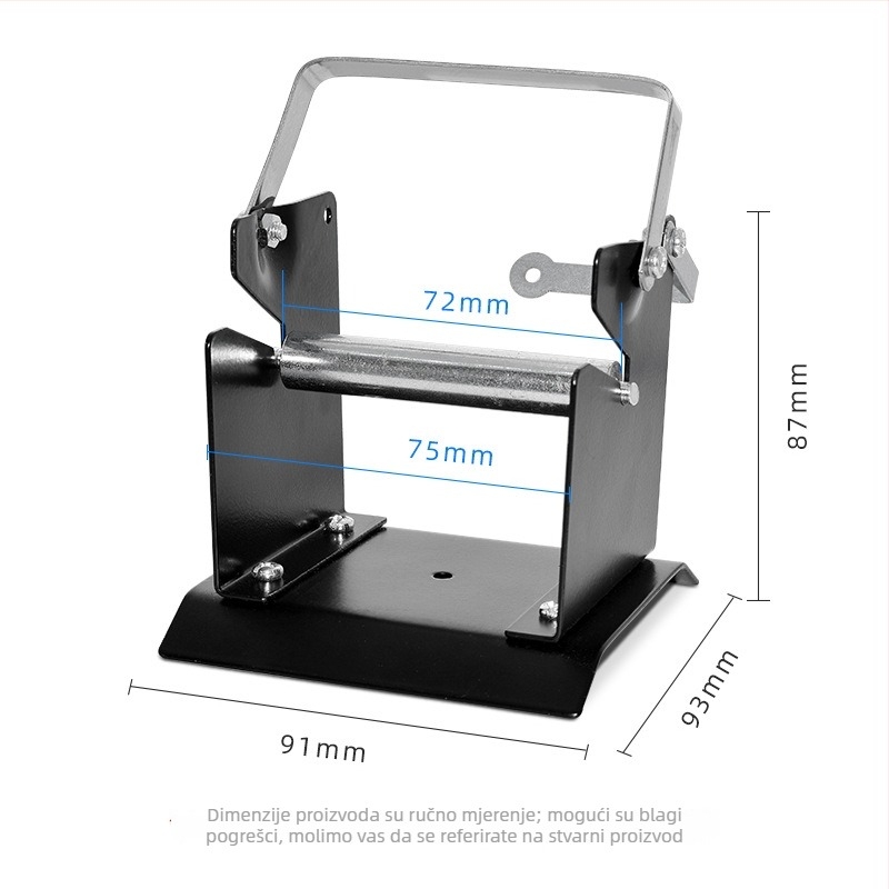 Držač za žicu za lemljenje, metalni okvir, Gaston, ručni rad, za popravke lemljenja