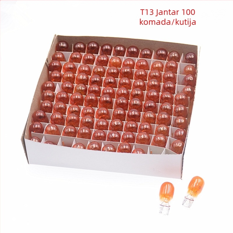 Automobilska instrumentna lampica, model T13, 12V, 10W, kompatibilna s T13 utičnicom