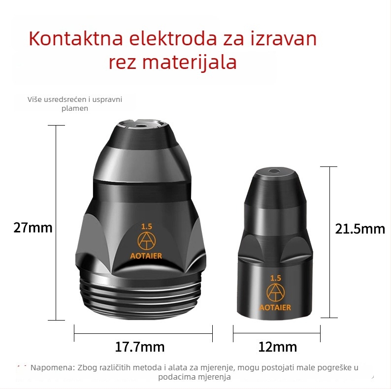 Otaire P80 plazma elektroda mlaznica s hafnium vlaknom za rezanje otpada željeza