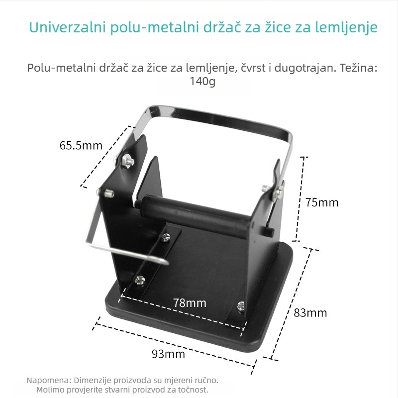 Polu-metalni univerzalni stalak za cinkove žice, snažan i izdržljiv (Brand: 0000)