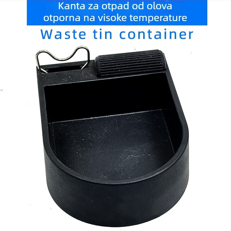 Kutija za skladištenje šlaka cinka s Bakelitom, otporna na visoke temperature, antiadhezivna za cink, držač za lemilo