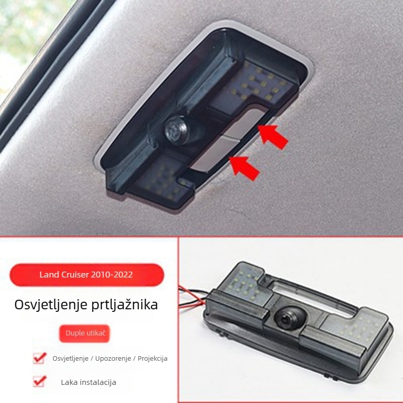 Svjetlo poda prtljažnika LC120 Prado (2003–2022) — dodatak za modifikaciju, osvjetljenje prtljažnika