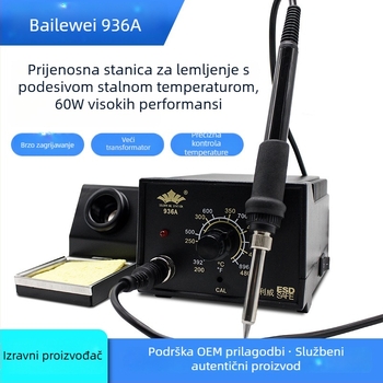 936A Stanica za lemljenje s konstantnom temperaturom – podešavanje temperature, industrijska klasa, 220V, 2,8 kg