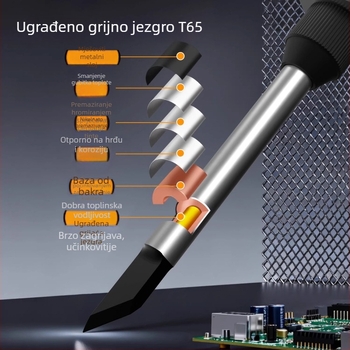 Prijenosna USB lemilica s litijskom baterijom, inteligentnim digitalnim zaslonom, 12V električno grijanje
