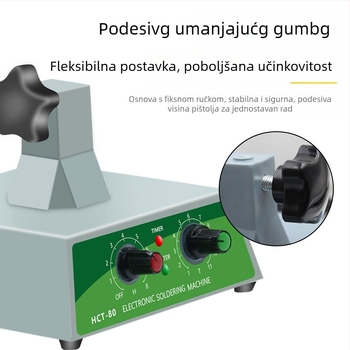 Pedalni spajalni pištolj s vanjskim grijanjem, 80W